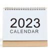 2023 Desktop Calendar Stand: Table Top Flip Desk Calendar for Home, School & Office Decoration - White