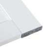 Modern Compact Wood Wall Mounted Folding Desk Cabinet Convertible Writing Desk for Home Office with Storage;  White
