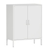 Metal Storage Cabinet with Adjustable Shelves - Versatile Steel Furniture for Office and Home