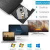 External CD DVD Drive USB 3.0 Slim DVD-RW Drive Superdrive Burner Writer High Speed Data Transfer USB Optical Drives Players
