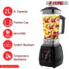 5 Core 2L Professional Countertop Blender Touch Screen For Kitchen 68 Oz 2000W High Speed BPA Free 6 Titanium Blade Smoothie Blender Electric For Soup