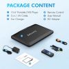 17.9" Portable DVD Player with 15.6" HD Swivel Screen, Support Multiple DVD CD Formats/USB/SD Card/Sync TV, 6 Hours Rechargeable Battery, Car Charger,