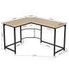 L Shaped Computer Desk PC Laptop Table Wood Workstation Home Office Furniture