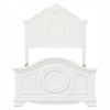 Classic White Finish Panel Bed Traditional Style Full Size Bed Bedroom Furniture Wooden