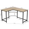 L Shaped Computer Desk PC Laptop Table Wood Workstation Home Office Furniture