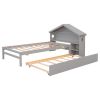 Most Popular In 2023 Bedroom Furniture Set Wooden Beds Twin Storage House Bed for kids with Bedside Table