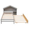 Most Popular In 2023 Bedroom Furniture Set Wooden Beds Twin Storage House Bed for kids with Bedside Table
