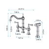 24"L x 19" W Farmhouse/Apron Front White Ceramic Kitchen Sink--DK