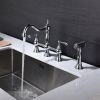 24"L x 19" W Farmhouse/Apron Front White Ceramic Kitchen Sink--DK