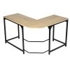 L Shaped Computer Desk PC Laptop Table Wood Workstation Home Office Furniture