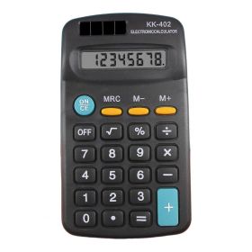 Desktop Calculator 8-Digit With LCD Display And Sensitive Button,Creative Ultra-thin Portable Standard Function For Office, Home, School,Not Included (Color: Black)