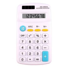 Desktop Calculator 8-Digit With LCD Display And Sensitive Button,Creative Ultra-thin Portable Standard Function For Office, Home, School,Not Included (Color: White)