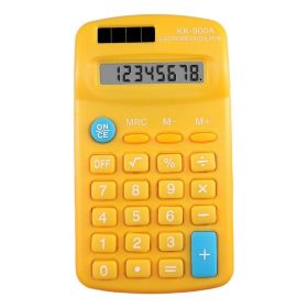 Desktop Calculator 8-Digit With LCD Display And Sensitive Button,Creative Ultra-thin Portable Standard Function For Office, Home, School,Not Included (Color: Yello)
