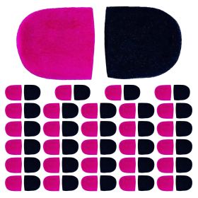 5 Core Thick Handheld Stage Microphone Windscreen Foam Cover Mic Covers Foam Protection For Dynamic Vocal Microphone For Karaoke Black & Pink - SPONGE (Type: 25 Pieces)