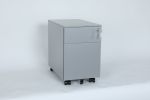 2 Drawer Mobile File Cabinet with Lock Metal Filing Cabinet for Legal/Letter/A4/F4 Size, Fully Assembled Include Wheels, Home/Office Design