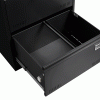 Filing Cabinet Lateral File Cabinet 3 Drawer, Blcak Locking Metal File Cabinets Three Drawer, Office Filing Cabinet with Lock Drawers for Home Office/