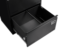 Filing Cabinet Lateral File Cabinet 3 Drawer, Blcak Locking Metal File Cabinets Three Drawer, Office Filing Cabinet with Lock Drawers for Home Office/