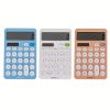 Fructose Color Desk Calculator, Cute Calculator For Kids, 12 Digits Battery Dual Power Financial Calculator With Big Buttons And Large Display For Off