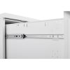 2 Drawer File Cabinet with Lock, Metal Under Desk Rolling Filing Cabinet fits Letter/Legal/A4 Size for Home Office, Mobile Filing Cabinet, Assemble Re