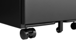 2 Drawer File Cabinet with Lock, Metal Under Desk Rolling Filing Cabinet fits Letter/Legal/A4 Size for Home Office, Mobile Filing Cabinet, Assemble Re