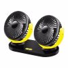 USB Desk Fan 5.5 Inch Powerful Table Fan Dual Head 360¬∞ Rotate Quiet 3 Speeds Wind Desktop USB Fan With 55 Inch USB Cable For Home Office Indoor Outd