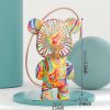 1pc Small Desktop Fan; Cute Bear Charging Fan; USB Charging; Portable; Suitable For Home Office Outdoor Travel