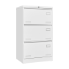 Filing Cabinet Lateral File Cabinet 3 Drawer, Blcak Locking Metal File Cabinets Three Drawer, Office Filing Cabinet with Lock Drawers for Home Office/