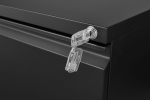 2 Drawer File Cabinet with Lock, Metal Under Desk Rolling Filing Cabinet fits Letter/Legal/A4 Size for Home Office, Mobile Filing Cabinet, Assemble Re
