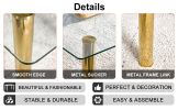 Modern minimalist glass dining table. A transparent tempered glass desktop with a thickness of 0.3 feet and metal legs. Suitable for restaurants and l