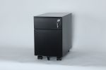 2 Drawer Mobile File Cabinet with Lock Metal Filing Cabinet for Legal/Letter/A4/F4 Size, Fully Assembled Include Wheels, Home/Office Design
