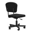 Mesh Task Chair Plush Cushion, Armless Desk Chair Home Office Chair, Adjustable Swivel Rolling Task Chair, Comfortable Mesh Back Computer Work Dressin