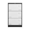 Filing Cabinet Lateral File Cabinet 3 Drawer, Blcak Locking Metal File Cabinets Three Drawer, Office Filing Cabinet with Lock Drawers for Home Office/