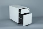 2 Drawer Mobile File Cabinet with Lock Metal Filing Cabinet for Legal/Letter/A4/F4 Size, Fully Assembled Include Wheels, Home/Office Design