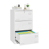 Filing Cabinet Lateral File Cabinet 3 Drawer, Blcak Locking Metal File Cabinets Three Drawer, Office Filing Cabinet with Lock Drawers for Home Office/