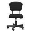Mesh Task Chair Plush Cushion, Armless Desk Chair Home Office Chair, Adjustable Swivel Rolling Task Chair, Comfortable Mesh Back Computer Work Dressin